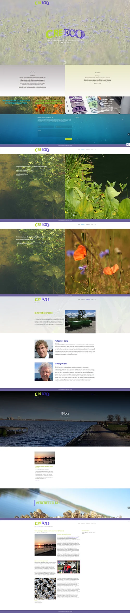 Creeco Schermafbeelding van de website Creeco